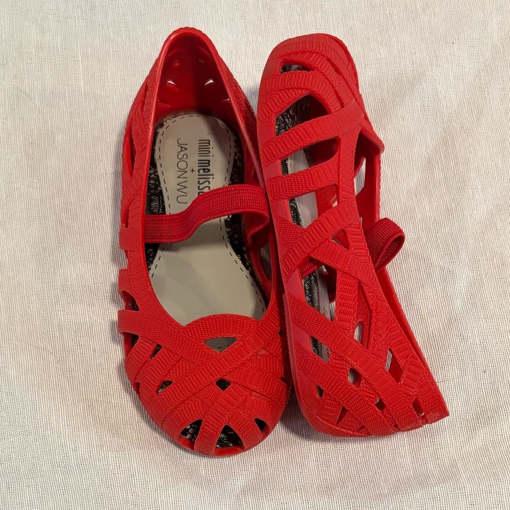 Toddler's Mini Melissa + Jason Wu Mary Jane Red Size 7